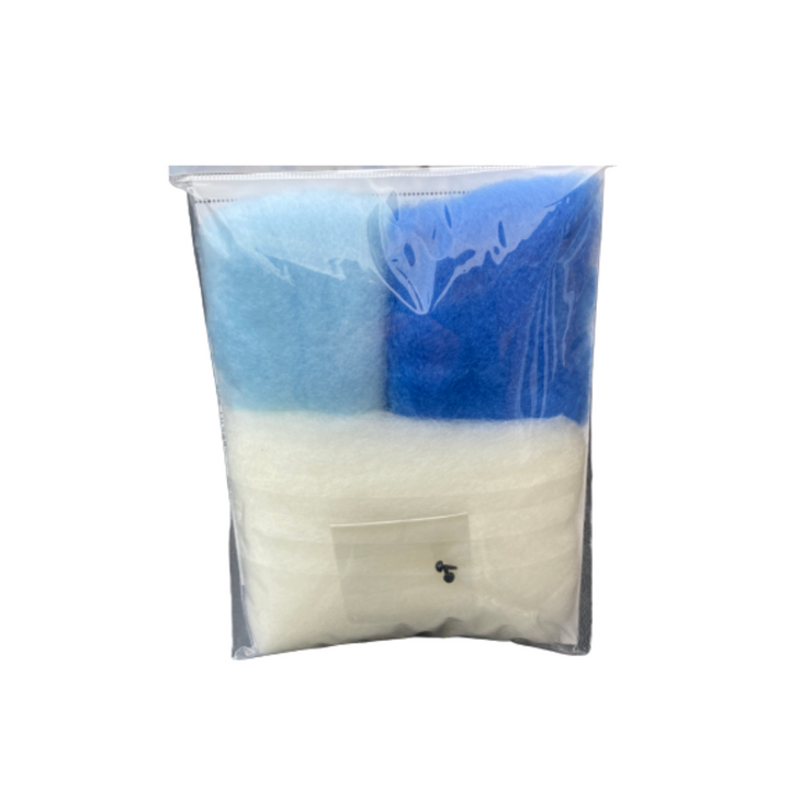Hamanaka Aclaine Acrylic Fibre Needle Felting Kit - Whale Shark (English)
