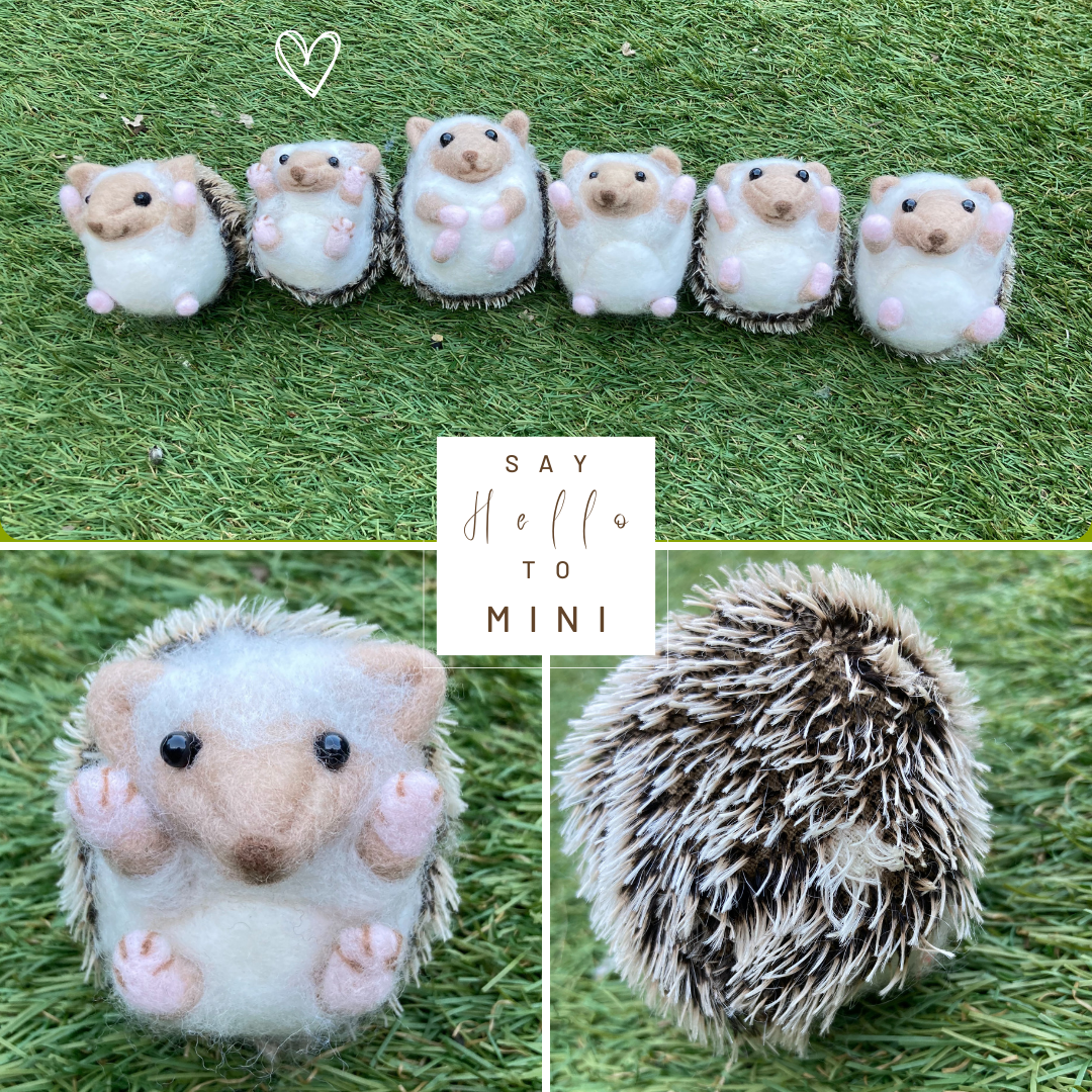 Handmade Felted Hedgehog - Mini