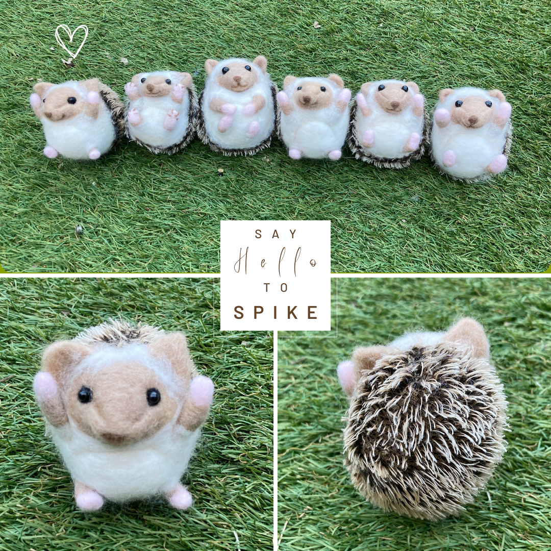 Handmade Felted Hedgehog - Spike