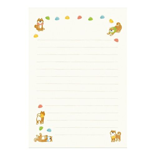 Furukawa Paper Works - Hanko Letter Set - Shiba Inu