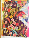 Panami Japanese Fabric Kimono Keyring Charm Craft Kit - Gold & Purple Kimono