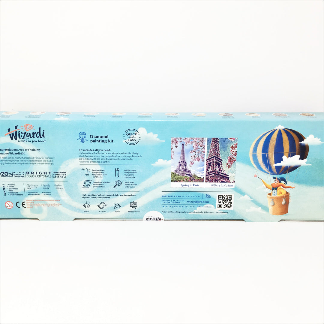 Wizardi Diamond Painting Kit - Spring in Paris