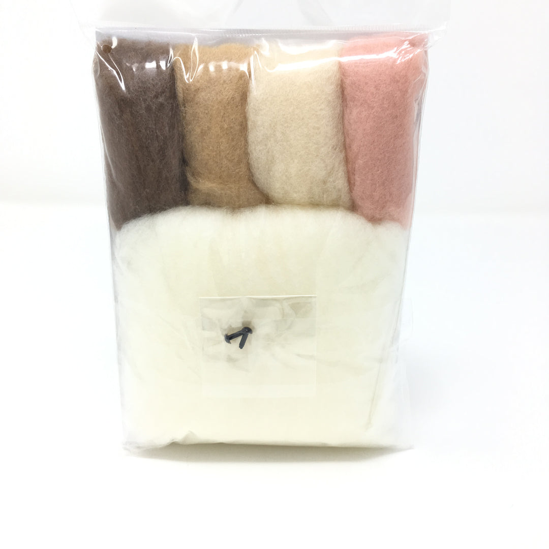 Hamanaka Aclaine Acrylic Fibre Needle Felting Kit - Munchkin Cat