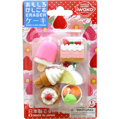 Iwako Puzzle Erasers - Desserts & Cake (Made in Japan)