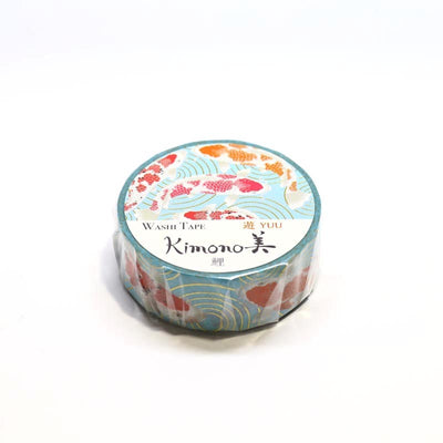 Kamiiso Yuzen Washi Tape - Kimono "Yuu" Series - Carp (Made in Japan)