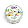 Kamiiso SAIEN Washi Tape - Camping Map (Made in Japan)