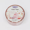 Kamiiso SAIEN Clear Masking Tape - Pink Coral (Made in Japan)