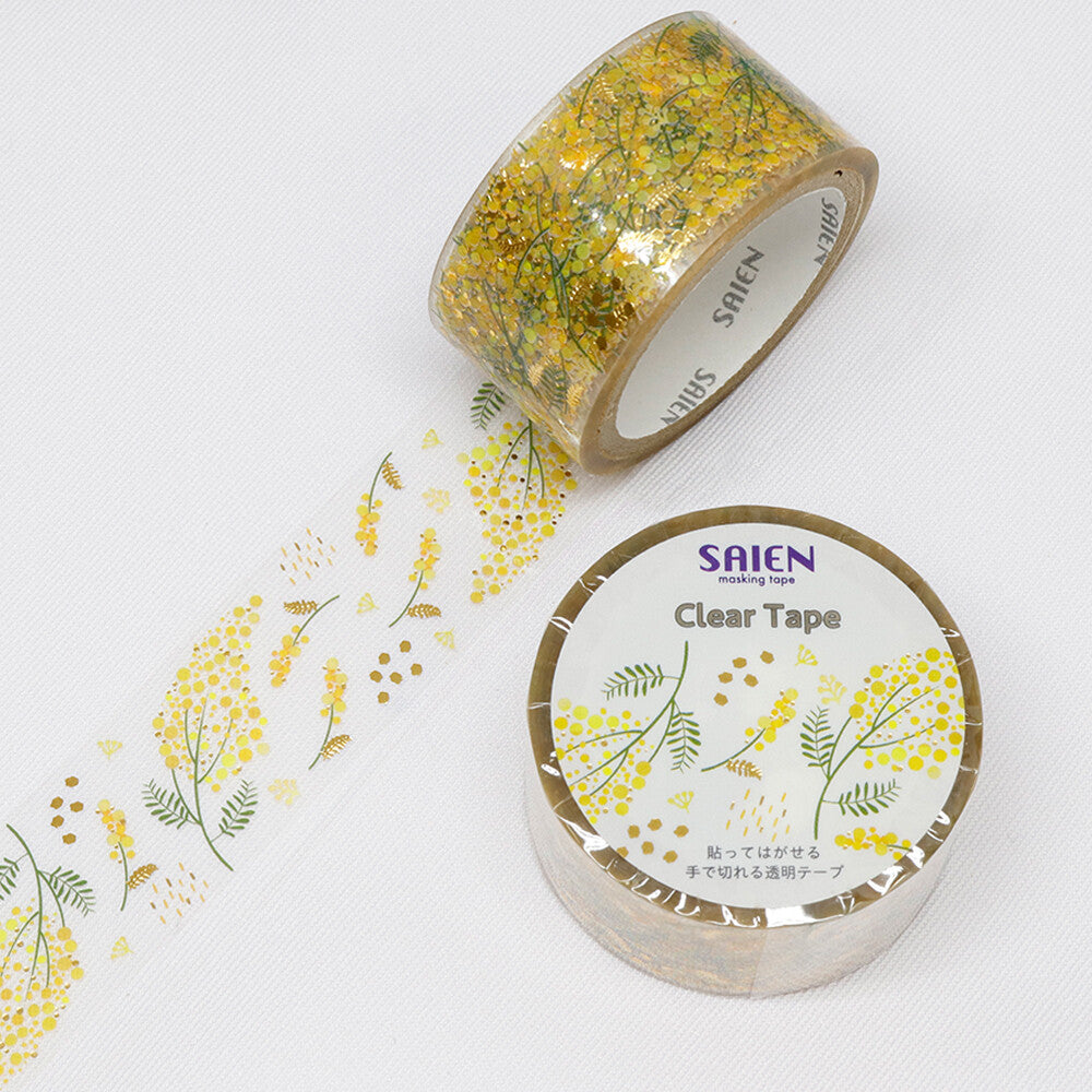 Kamiiso SAIEN Clear Masking Tape - Mimosa (Made in Japan)