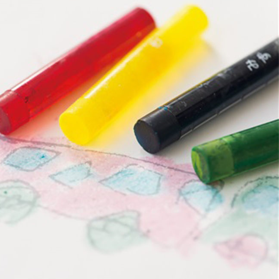 Kokuyo Clear Crayon - 10 Colour Set