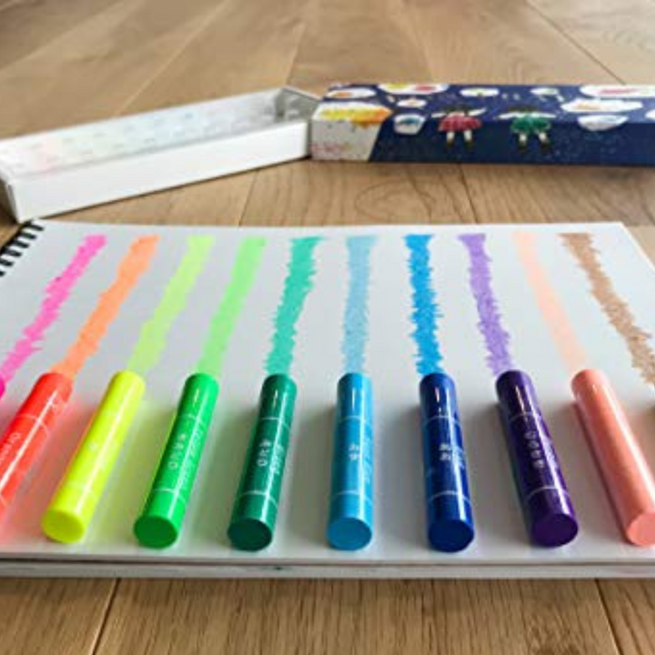 Kokuyo Neon Crayon - 10 Colour Set