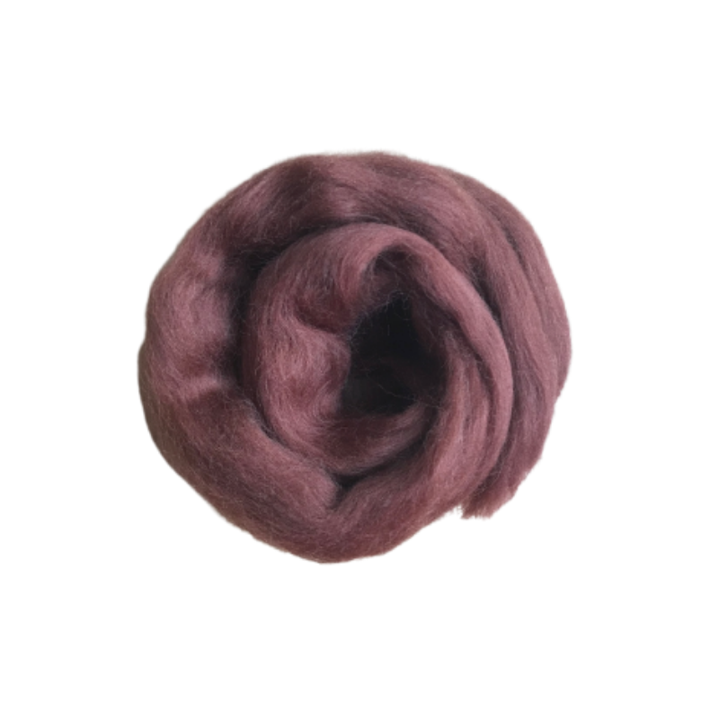 Needle Felting Wool Tops - Brown M004
