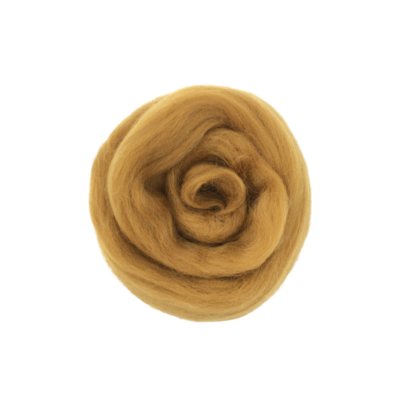 Needle Felting Wool Tops - Butterscotch M030