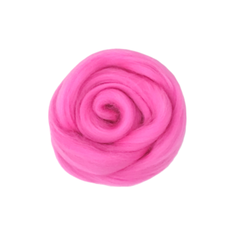 Needle Felting Wool Tops - Candy Pink M011