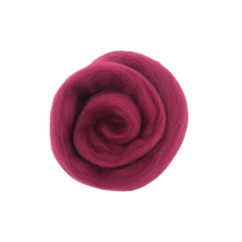 Needle Felting Wool Tops  - Crimson M023