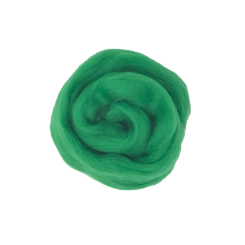 Needle Felting Wool Tops - Emerald M013