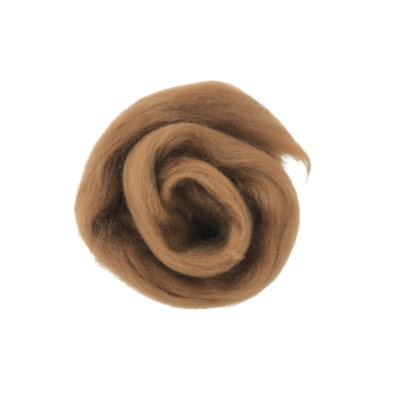 Needle Felting Wool Tops - Nutmeg M031