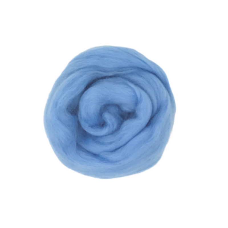 Needle Felting Wool Tops - Pastel Blue M017
