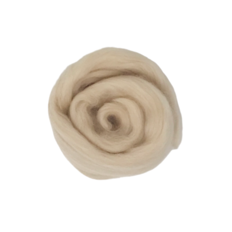 Needle Felting Wool Tops - Sand M033