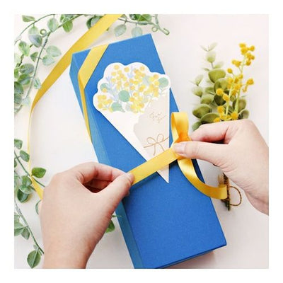 Furukawa Paper Works - Flower Bouquet Gift Card Series - Mimosa