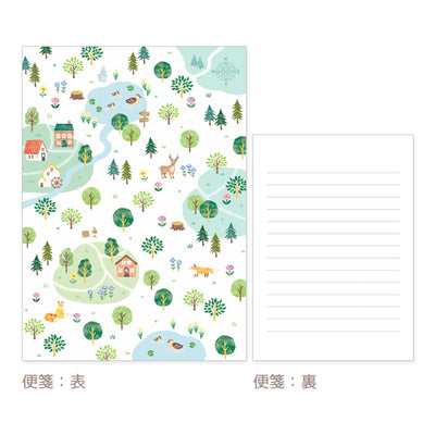 Mind Wave - Letter Writing Set - Forest in Summer