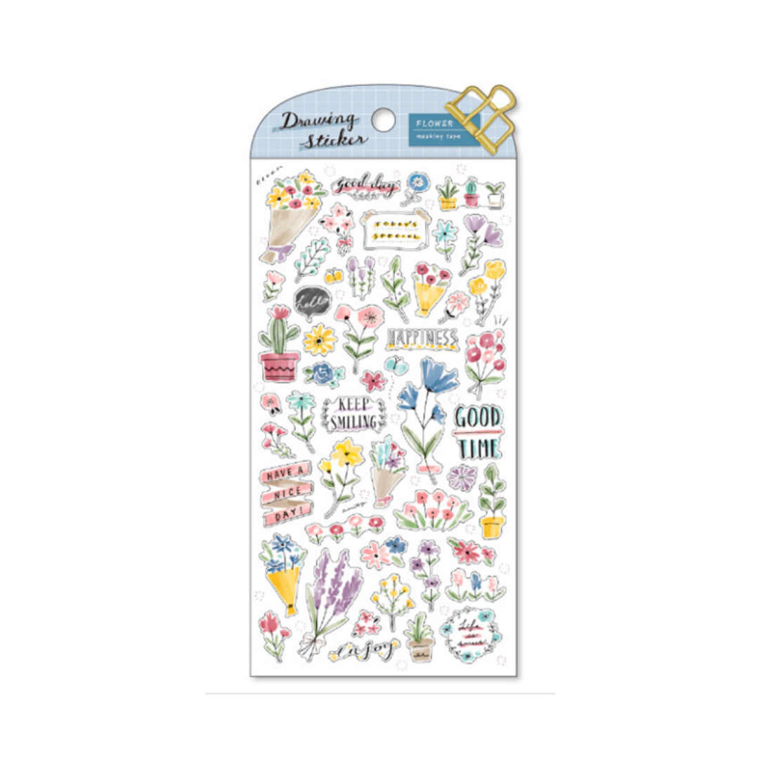 Mind Wave Stickers - Cosy Series - Flowers | Sweet Pea Dolls UK