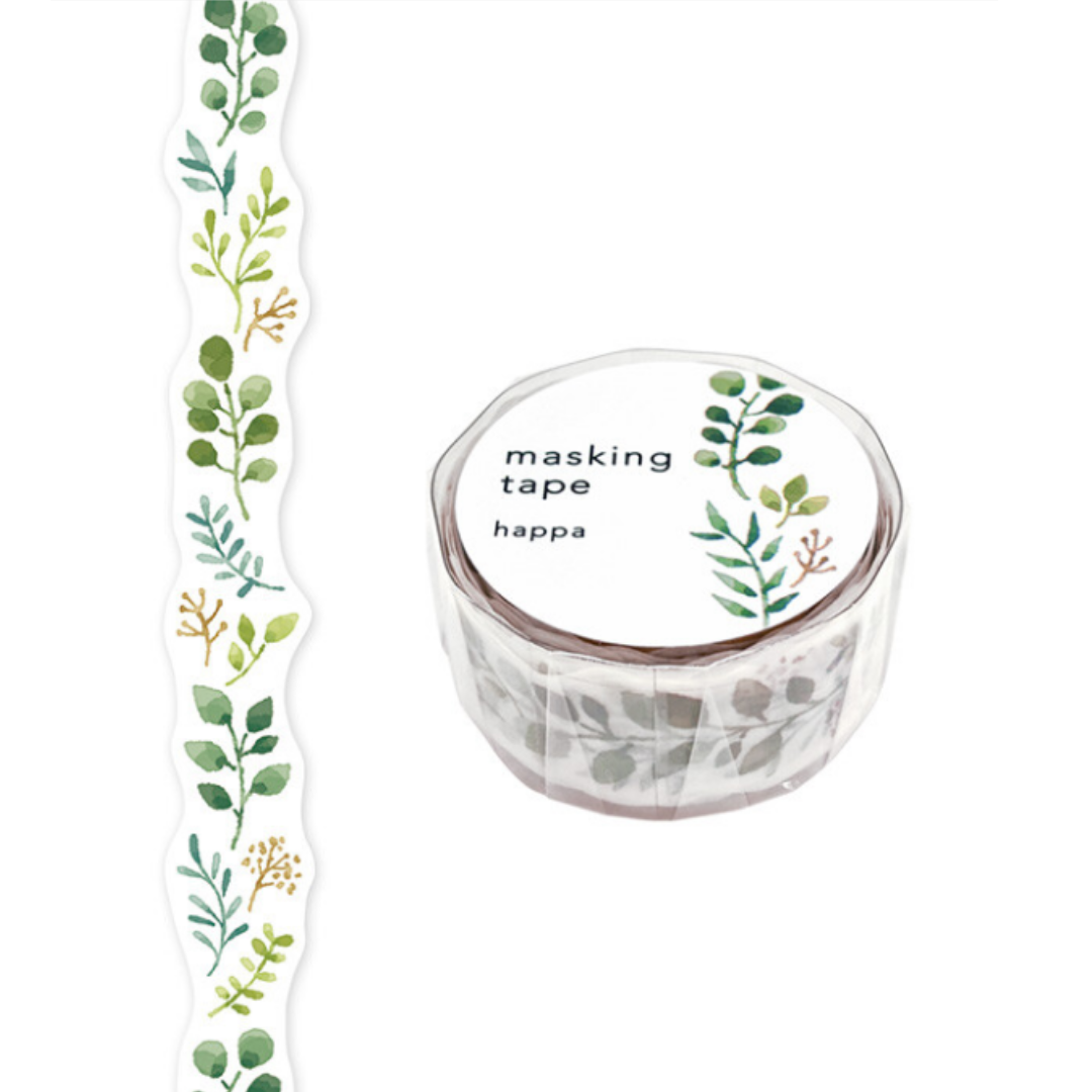 Mind Wave Washi Tape - "Happa" - Leaf Print