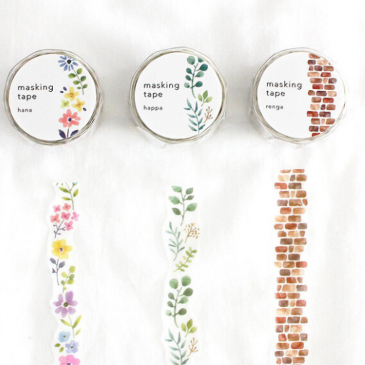 Mind Wave Washi Tape - "Happa" - Leaf Print