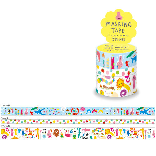 Mind Wave Washi Tape Assorted Pack - Animals