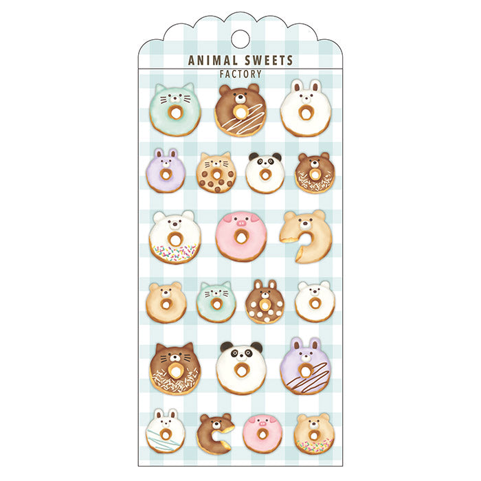 Mind Wave - Sticker Pack - Animal Sweets Factory - Donut