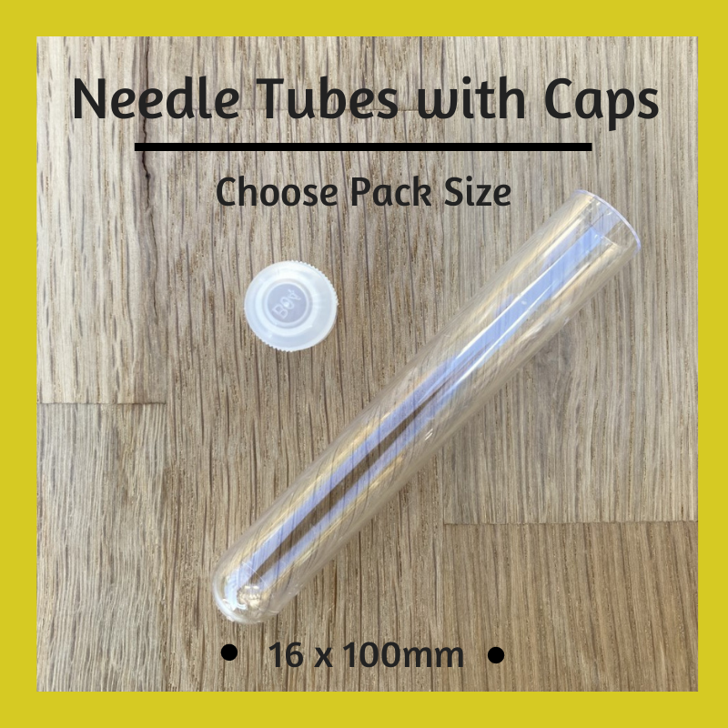 Felting Needle Tubes with Caps - Choose Pack Size
