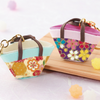 Panami Japanese Fabric Handbag Keyring Charm Craft Kit - Blue & Purple