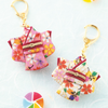 Panami Japanese Fabric Kimono Keyring Charm Craft Kit - White & Pink Kimono