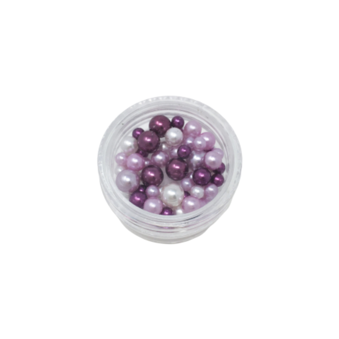 Pearlescent Beads for Resin Creation - Small Pot - Mixed Purple
