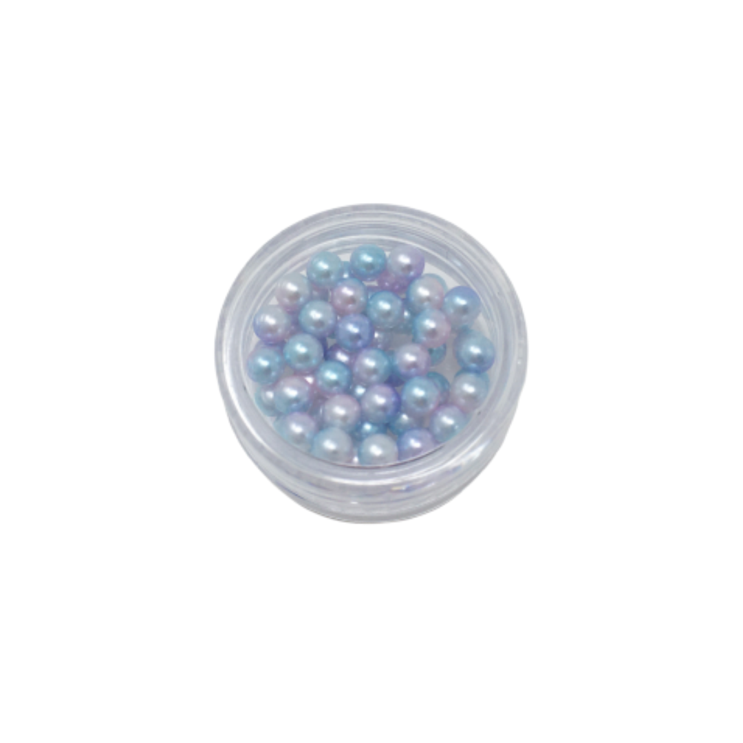 Pearlescent Beads for Resin Creation - Small Pot - Soft Blue / Purple Mix