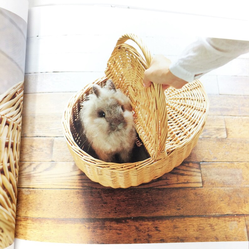 Japanese Realistic Rabbits Needle Felting Book - Makiko Hata