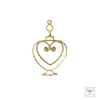 Resin Open Back Bezel - Golden Ornamental Perfume Bottle