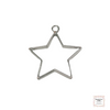 Resin Open Back Bezel - Silver Star