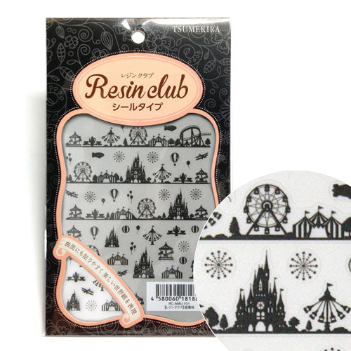 Resin Club Stickers - Amusement Park - Made in Japan