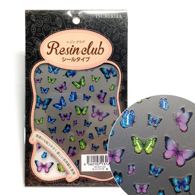 Resin Club Stickers - Butterflies - Made in Japan