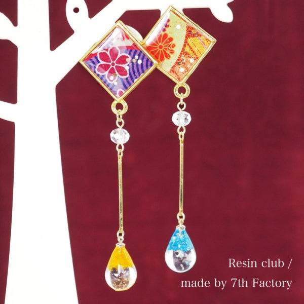 Resin Club Stickers - Japanese Chiyogami Pattern - Made in Japan