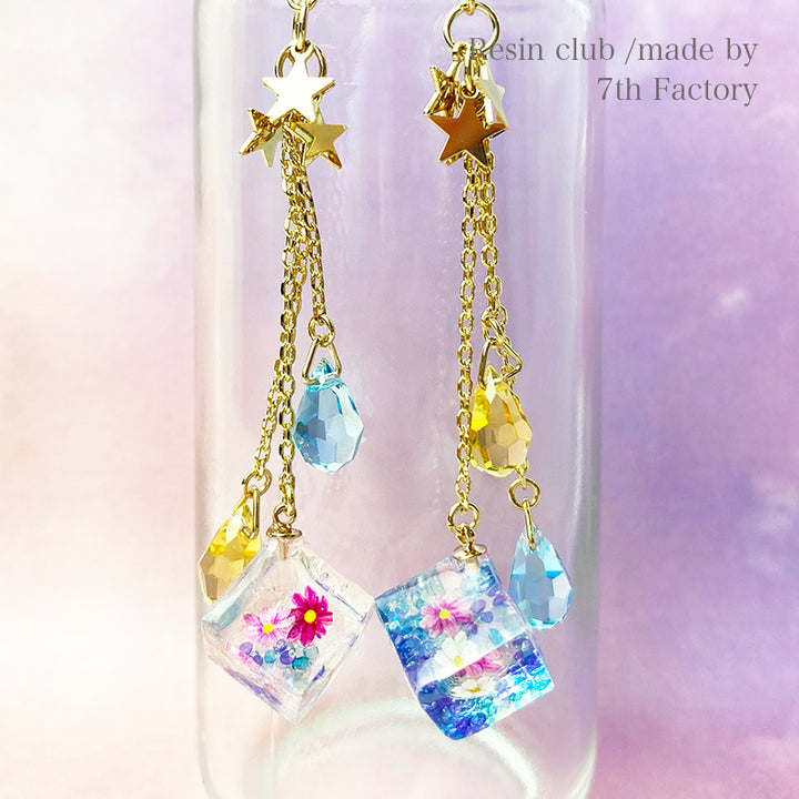Resin Club Stickers - Cosmos Flowers - Made in Japan