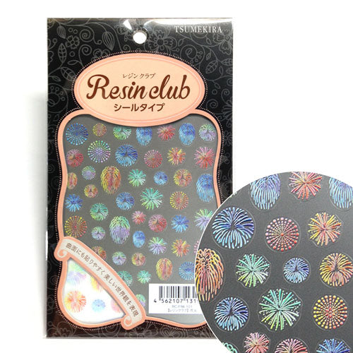 Resin Club Stickers - Fireworks - Made in Japan
