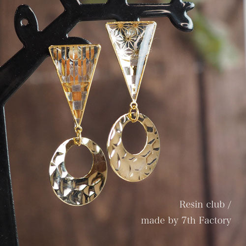 Resin Club Stickers - Golden Japanese Patterns - Made in Japan