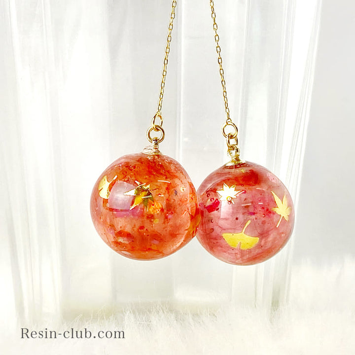 Resin Club Stickers - Golden Maple Leaves - Made in Japan