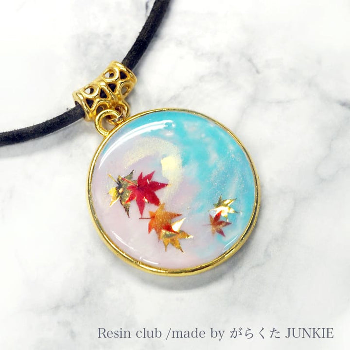 Resin Club Stickers - Golden Maple Leaves - Made in Japan