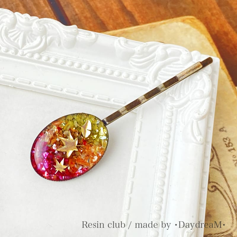 Resin Club Stickers - Golden Maple Leaves - Made in Japan