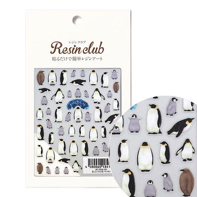Resin Club Stickers - Penguins - Made in Japan