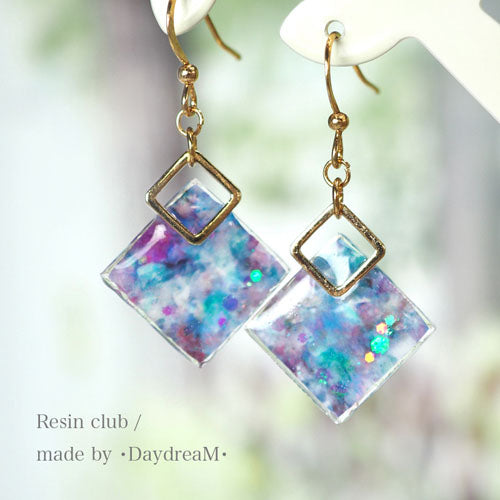 Resin Club Stickers - Purple Stone - Made in Japan