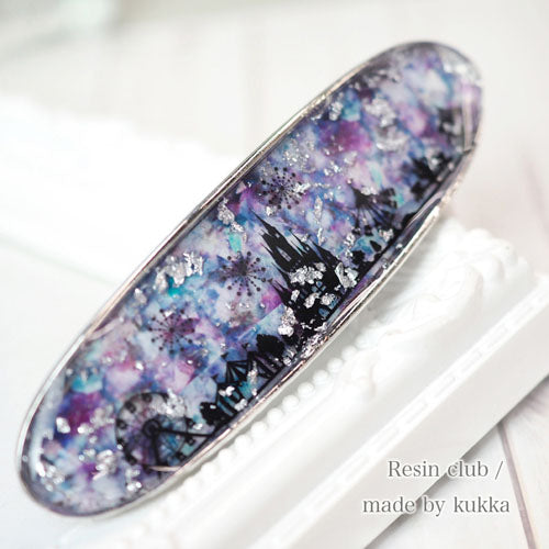 Resin Club Stickers - Purple Stone - Made in Japan