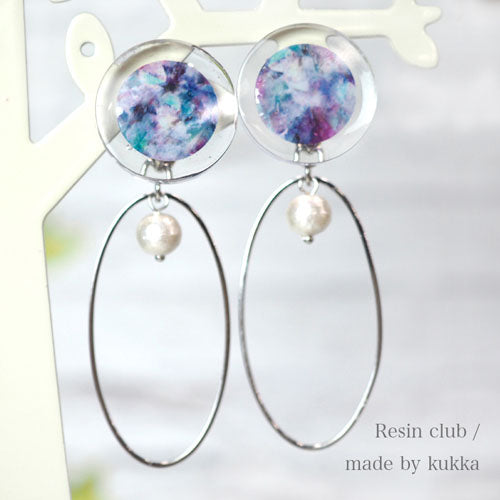 Resin Club Stickers - Purple Stone - Made in Japan